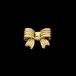 14K Yellow Gold Bow Earringsyellow 