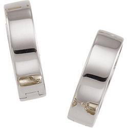 14K White Gold Hinged Earringswhite 