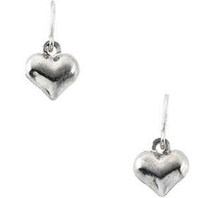 14K Yellow Gold Children's Puffed Heart Shepherd Hook Earringsyellow 