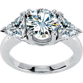 14K Yellow Gold Created Moissanite Engagement Ringyellow 