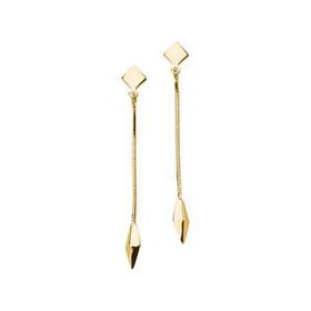 14K Yellow Gold Dangle Earringsyellow 