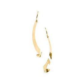 14K Yellow Gold Dangle Earringsyellow 