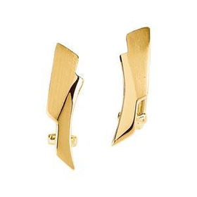 14K Yellow Gold Design Earringsyellow 