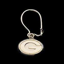 14K Yellow Gold Green Bay Packers Dangle Earringsyellow 
