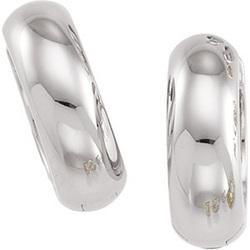 14K White Gold Hinged Earringswhite 