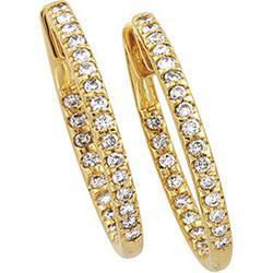 14K Yellow Gold Diamond Earringsyellow 