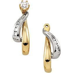 14K Yellow Gold Diamond Earringsyellow 