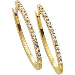 14K Yellow Gold Diamond Earringsyellow 