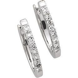 14K White Gold Diamond Earringswhite 