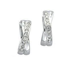 14K White Gold Diamond Earringswhite 