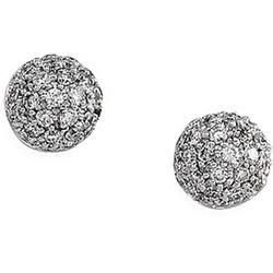 14K White Gold Diamond Earringswhite 