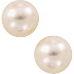 14K Yellow Gold Panache Freshwater Round Cultured Pearl Earrings - 6.5-7 mmyellow 