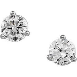 Platinum Diamond Stud Earrings - 0.50 ctwplatinum 