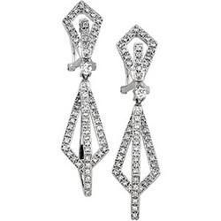 14K White Gold Diamond Earringswhite 