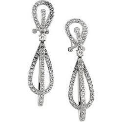 14K White Gold Diamond Earringswhite 