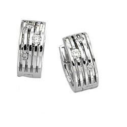 14K White Gold Diamond Earringswhite 