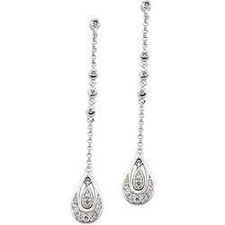 14K White Gold Diamond Earringswhite 