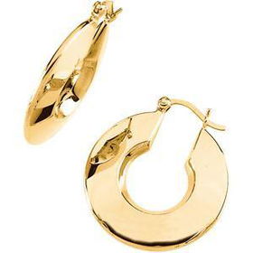 14K Yellow Gold Hoop Earringsyellow 