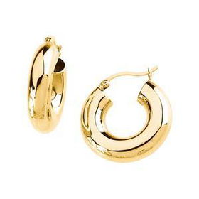 14K Yellow Gold Hoop Earringsyellow 