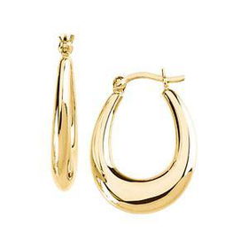 14K Yellow Gold Hoop Earringsyellow 