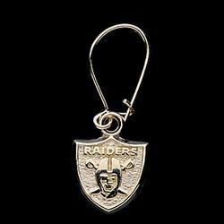 14K Yellow Gold Oakland Raiders Dangle Earringsyellow 