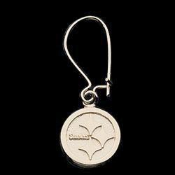 14K Yellow Gold Pittsburgh Steelers Dangle Earringsyellow 