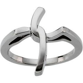 14K Yellow Gold Religious Cross Ringyellow 