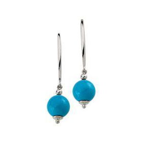 Sterling Silver Turquoise Earringssterling 