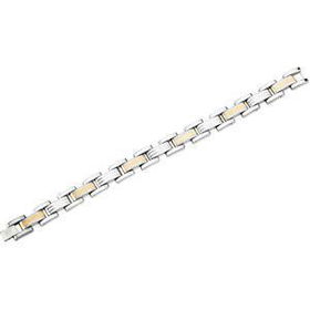 Titanium & 18K Yellow Gold Men's Bracelettitanium 