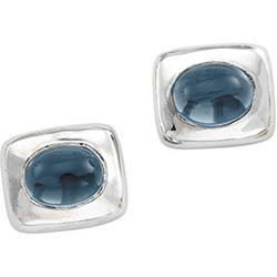 14K White Gold Topaz Earringswhite 