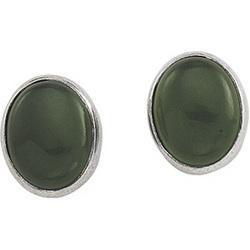 14K White Gold Jade Earringswhite 