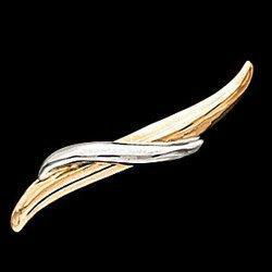 14K Two Tone Gold Ear Trimtwo 