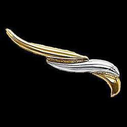 14K Two Tone Gold Ear Trimtwo 