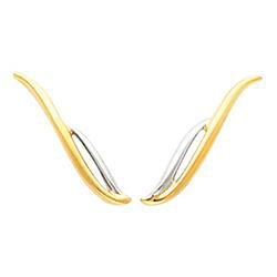 14K Two Tone Gold Ear Trimtwo 