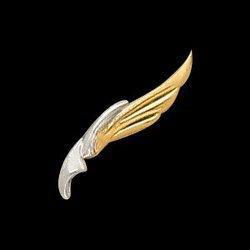 14K Two Tone Gold Ear Trimtwo 