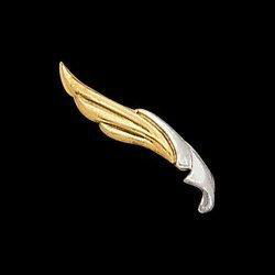 14K Two Tone Gold Ear Trimtwo 