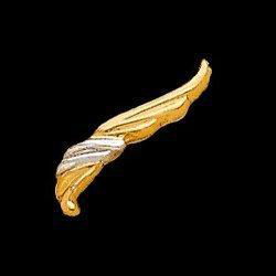 14K Two Tone Gold Ear Trimtwo 