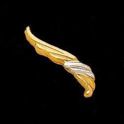 14K Two Tone Gold Ear Trimtwo 