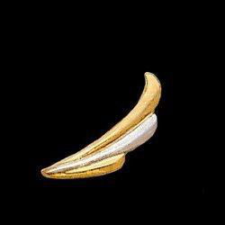 14K Two Tone Gold Ear Trimtwo 