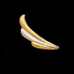 14K Two Tone Gold Ear Trimtwo 