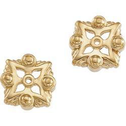 14K Yellow Gold Metal Fashion Earrings Jacketyellow 