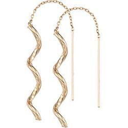 14K Yellow Gold Metal Fashion Earrings Threadersyellow 