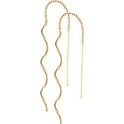 14K Yellow Gold Metal Fashion Earrings Threadersyellow 