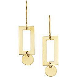 14K Yellow Gold Geometric Earringsyellow 