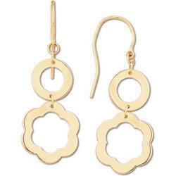 14K Yellow Gold Geometric Earringsyellow 