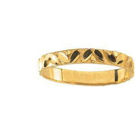 14K Yellow Gold Teen Ring - Size 5yellow 