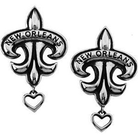 Sterling Silver Anne Dale'S Signature Fleur De Lis Earringssterling 