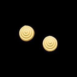 14K Yellow Gold Swirl Earringsyellow 