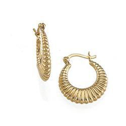 14K Yellow Gold Hoop Earringsyellow 