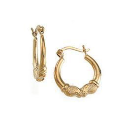 14K Yellow Gold Hoop Earringsyellow 